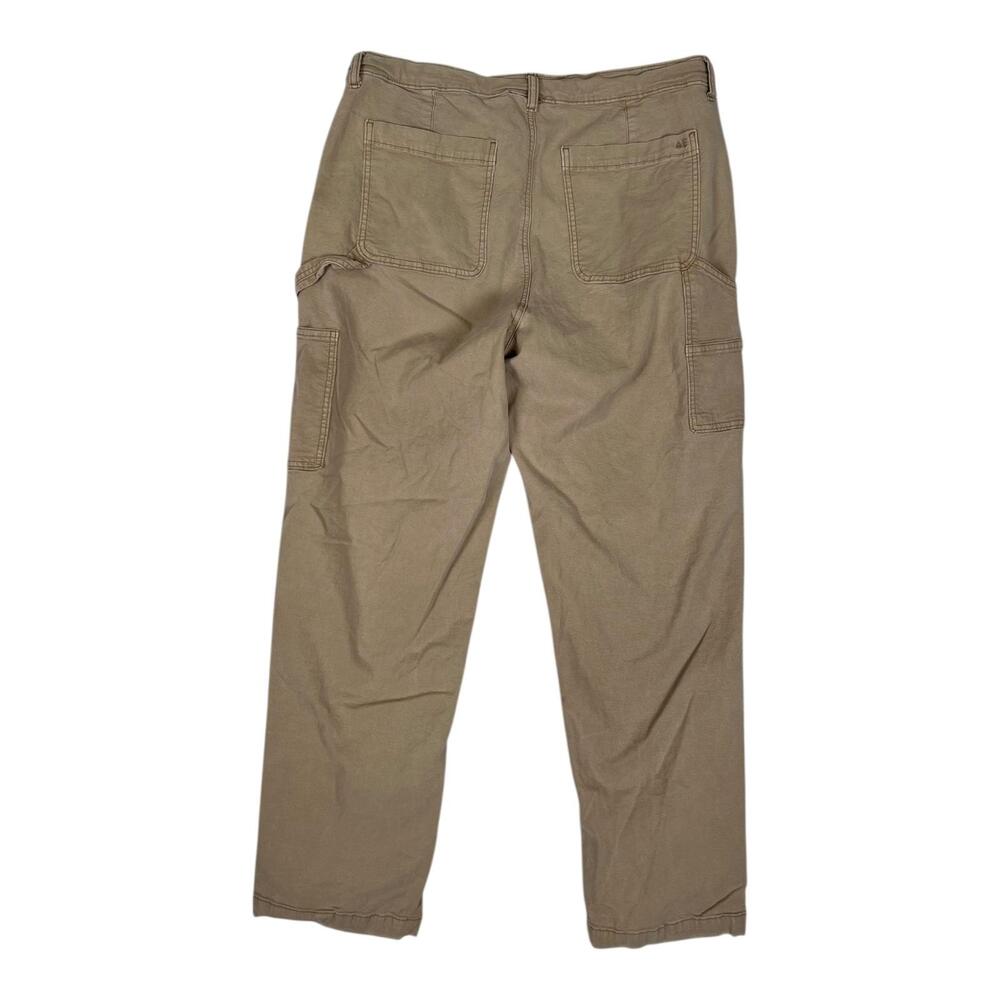 American Eagle Outfitters Carpenter Pants Women's 16 Beige High Rise Stretch